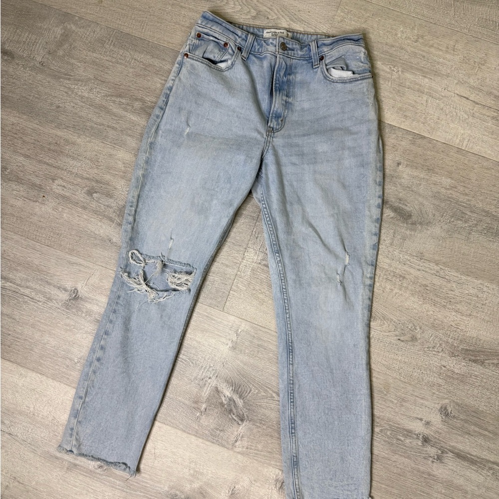 Abercrombie & Fitch Light Blue Straight Leg Jeans